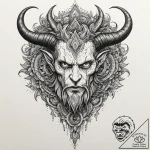 Satan, concept art for tattoo, highly detaile… – tattoo sketch (№1751167866_0, 29.06.2025 03:31) — tattoovalue.net