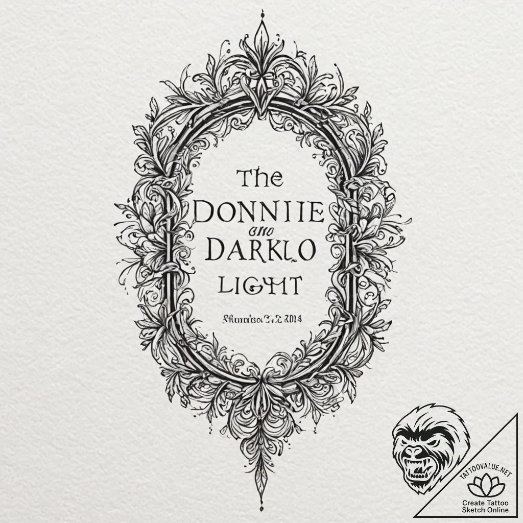 A watercolor sketch of the "cellar door" phra... - tattoo sketch (№1751168236_0, 29.06.2025 03:37) — tattoovalue.net