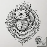 A neo-traditional tattoo of gizmo the mogwai,… – tattoo sketch (№1751172808_0, 29.06.2025 04:53) — tattoovalue.net