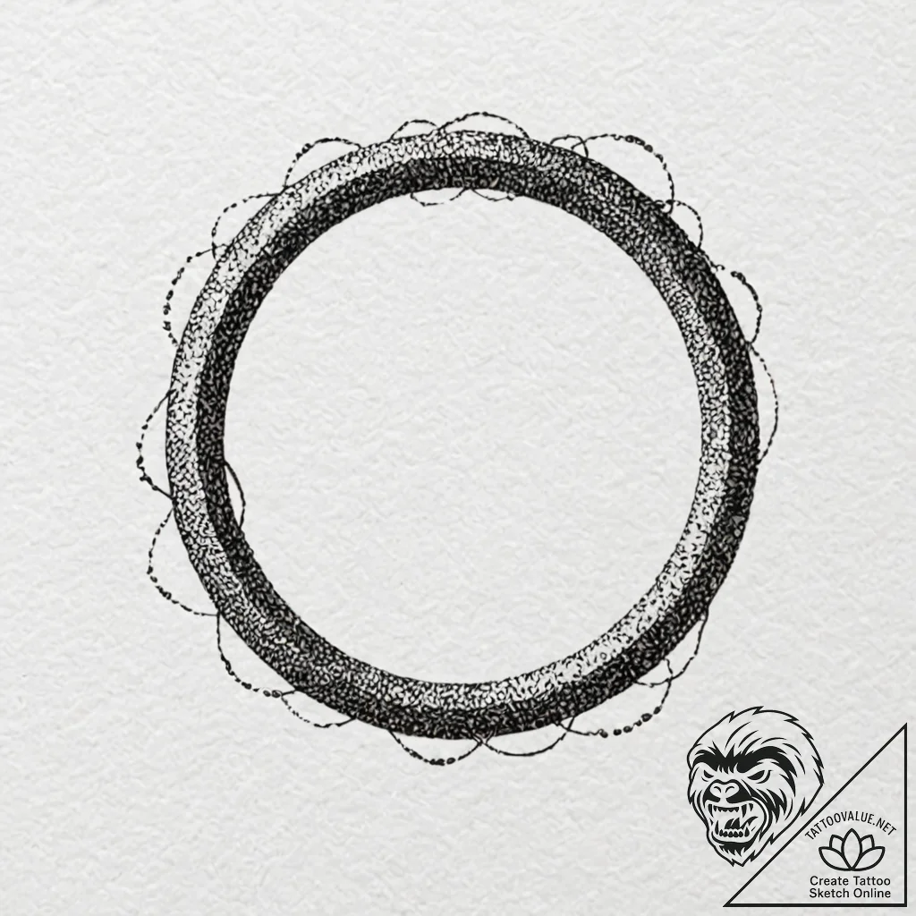 The "one ring" with inscription, tattoo line... - tattoo sketch (№1751173354_0, 29.06.2025 05:02) — tattoovalue.net