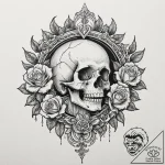 Cherub, tattoo sketch design, black and white… – tattoo sketch (№1751175068_0, 29.06.2025 05:31) — tattoovalue.net