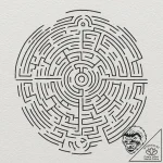 A linework tattoo of the maze from the shinin… – tattoo sketch (№1751175911_0, 29.06.2025 05:45) — tattoovalue.net