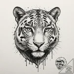 Jaguar, tattoo flash sheet design, trash polk… – tattoo sketch (№1751176647_0, 29.06.2025 05:57) — tattoovalue.net