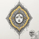 A watercolor tattoo of the yellow blood in si… – tattoo sketch (№1751177194_0, 29.06.2025 06:06) — tattoovalue.net