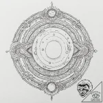 The astrological symbol for a planet (e.g., j… – tattoo sketch (№1751177300_0, 29.06.2025 06:08) — tattoovalue.net