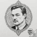 A sketch of the unsettlingly calm serial kill… – tattoo sketch (№1751178242_0, 29.06.2025 06:24) — tattoovalue.net