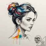 A sketch of the main character from her, with… – tattoo sketch (№1751179958_0, 29.06.2025 06:52) — tattoovalue.net