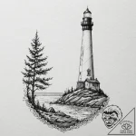 A sketch of the main characters from the ligh… – tattoo sketch (№1751180486_0, 29.06.2025 07:01) — tattoovalue.net