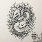 A trash polka design of the “would you like t… – tattoo sketch (№1751182696_0, 29.06.2025 07:38) — tattoovalue.net