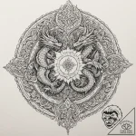 A dotwork mandala incorporating the targaryen… – tattoo sketch (№1751183485_0, 29.06.2025 07:51) — tattoovalue.net