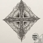 A linework tattoo of the “oh, you betcha” phr… – tattoo sketch (№1751184724_0, 29.06.2025 08:12) — tattoovalue.net