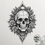 A demogorgon from stranger things, tattoo fla… – tattoo sketch (№1751185298_0, 29.06.2025 08:21) — tattoovalue.net