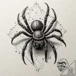 Tarantula, artistic tattoo sketch, dotwork sh… – tattoo sketch (№1751185420_0, 29.06.2025 08:23) — tattoovalue.net