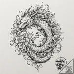 Hemp, tattoo sketch design, irezumi japanese… – tattoo sketch (№1751185907_0, 29.06.2025 08:31) — tattoovalue.net