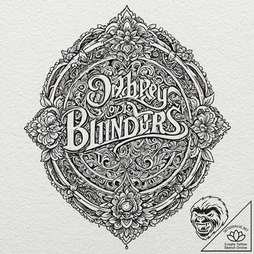 A chicano lettering tattoo "by order of the p... - tattoo sketch (№1751186869_0, 29.06.2025 08:47) — tattoovalue.net
