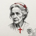 A watercolor sketch of the old woman ghost fr… – tattoo sketch (№1751187617_0, 29.06.2025 09:00) — tattoovalue.net