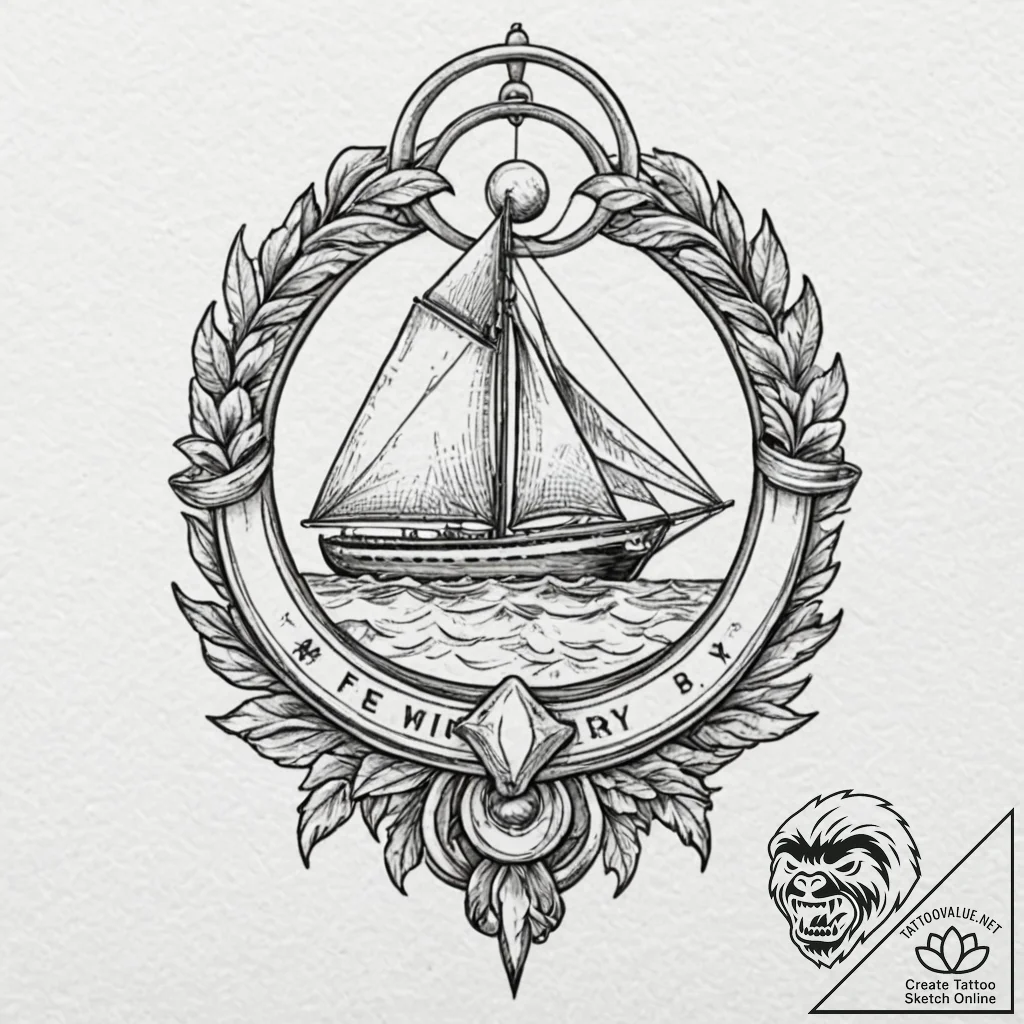 Hieroglyph, ink illustration for tattoo, old... - tattoo sketch (№1751189125_0, 29.06.2025 09:25) — tattoovalue.net