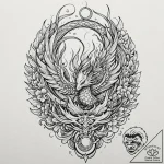 A graphic novel portrait of jean grey as the… – tattoo sketch (№1751190714_0, 29.06.2025 09:51) — tattoovalue.net