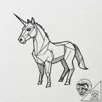 The origami unicorn from blade runner, tattoo… – tattoo sketch (№1751191131_0, 29.06.2025 09:58) — tattoovalue.net