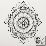 Sakura, artistic tattoo sketch, geometric tat… – tattoo sketch (№1751192309_0, 29.06.2025 10:18) — tattoovalue.net