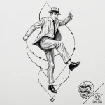 A neo-traditional tattoo of the “ministry of… – tattoo sketch (№1751193437_0, 29.06.2025 10:37) — tattoovalue.net