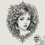 A qr code that links to a secret message, ink… – tattoo sketch (№1751193540_0, 29.06.2025 10:39) — tattoovalue.net