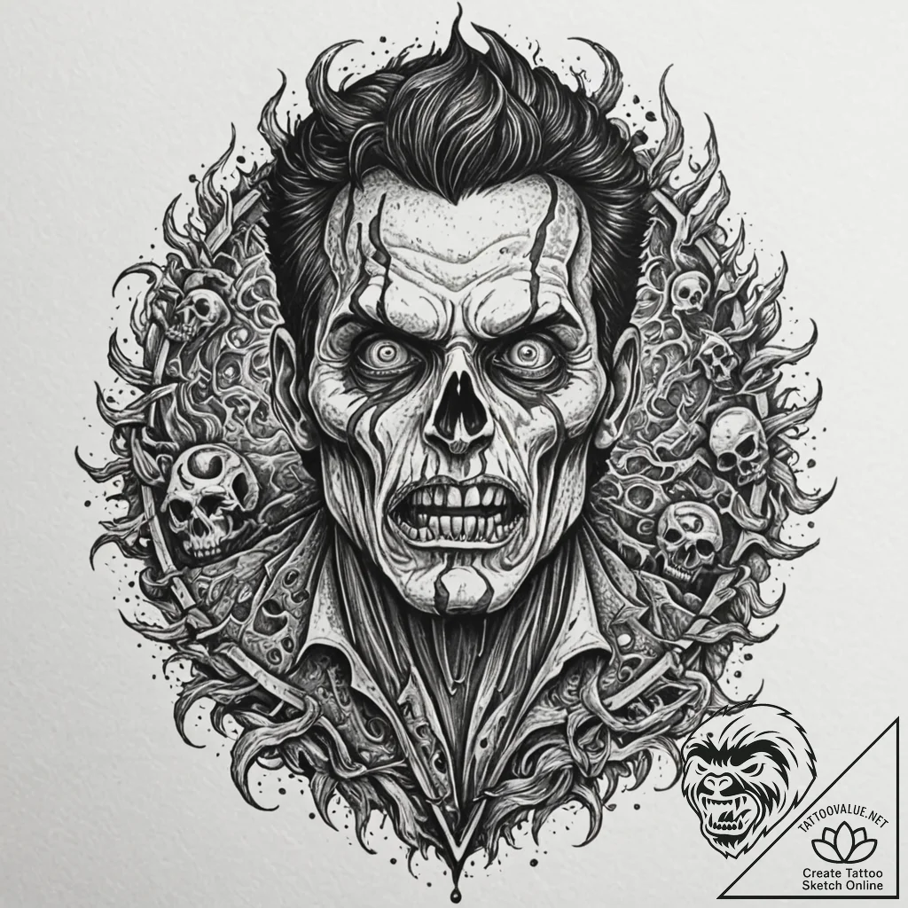 A sketch of the necronomicon (book of the dea... - tattoo sketch (№1751193725_0, 29.06.2025 10:42) — tattoovalue.net