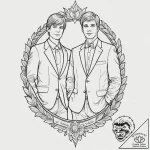 A sketch of the main characters from dumb and… – tattoo sketch (№1751195306_0, 29.06.2025 11:08) — tattoovalue.net