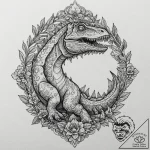 A neo-traditional tattoo of the barbasol can… – tattoo sketch (№1751196602_0, 29.06.2025 11:30) — tattoovalue.net