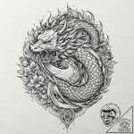 Svarog, tattoo flash sheet design, black and… – tattoo sketch (№1751198858_0, 29.06.2025 12:07) — tattoovalue.net