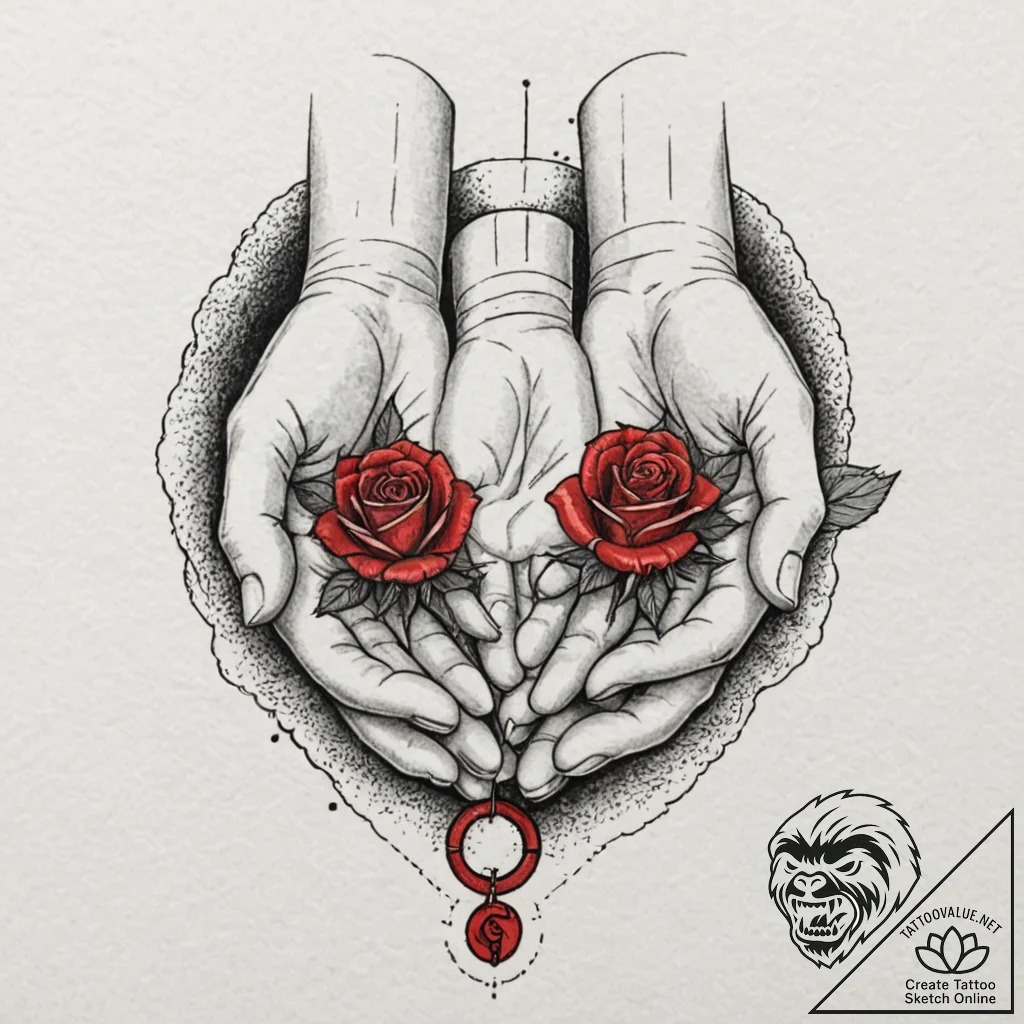 A dotwork tattoo of the red pill and the blue... - tattoo sketch (№1751199489_0, 29.06.2025 12:18) — tattoovalue.net