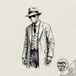 A watercolor tattoo of the invisible man, his… – tattoo sketch (№1751201102_0, 29.06.2025 12:45) — tattoovalue.net