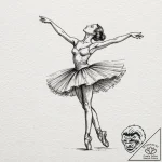 A music box with a dancing ballerina, concept… – tattoo sketch (№1751201207_0, 29.06.2025 12:46) — tattoovalue.net