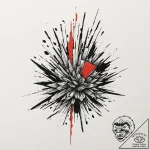 Pine, tattoo line art, subtle drop shadow, ob… – tattoo sketch (№1751202831_0, 29.06.2025 13:13) — tattoovalue.net