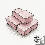 A minimalist tattoo of a bar of pink soap fro… – tattoo sketch (№1751205744_0, 29.06.2025 14:02) — tattoovalue.net