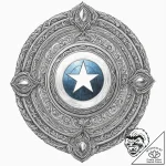 A graphic novel panel of captain america’s sh… – tattoo sketch (№1751206527_0, 29.06.2025 14:15) — tattoovalue.net