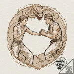 A neo-traditional tattoo of the main characte… – tattoo sketch (№1751207110_0, 29.06.2025 14:25) — tattoovalue.net