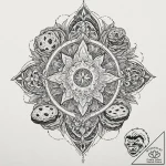 A sketch of the oracle, surrounded by smoke a… – tattoo sketch (№1751207752_0, 29.06.2025 14:35) — tattoovalue.net