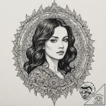 A sketch of apollonia vitelli-corleone, beaut… – tattoo sketch (№1751208777_0, 29.06.2025 14:52) — tattoovalue.net