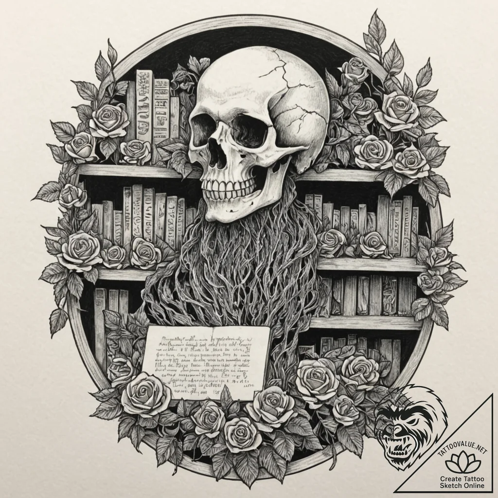 A graphic novel portrait of the main characte... - tattoo sketch (№1751211527_0, 29.06.2025 15:38) — tattoovalue.net