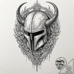 40. neo-traditional design of the mythosaur s… – tattoo sketch (№1751212362_0, 29.06.2025 15:52) — tattoovalue.net