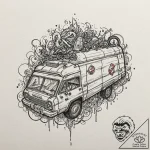 A ghostbusters ghost trap, artistic tattoo sk… – tattoo sketch (№1751213206_0, 29.06.2025 16:06) — tattoovalue.net