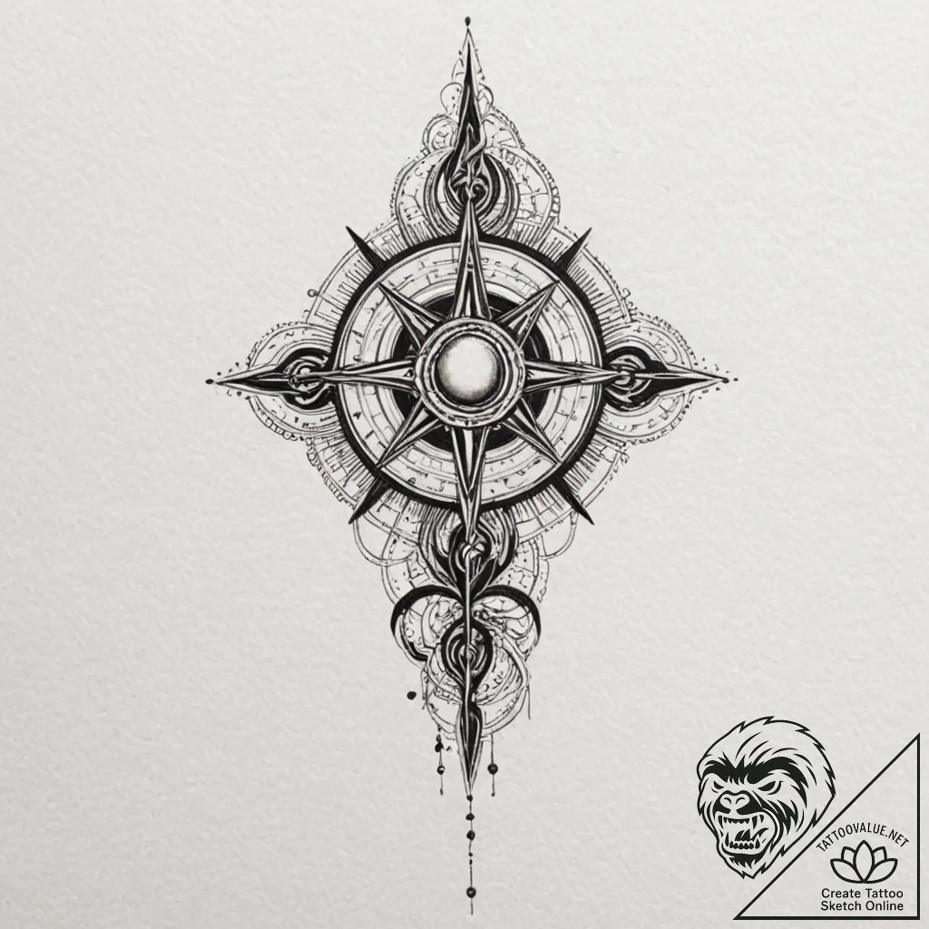 Science, technology & sci-fi, tattoo line art... - tattoo sketch (№1751214075_0, 29.06.2025 16:21) — tattoovalue.net