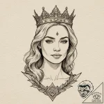 A neo-traditional tattoo of cersei lannister,… – tattoo sketch (№1751214725_0, 29.06.2025 16:32) — tattoovalue.net