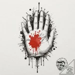A watercolor sketch of the wall, immense and… – tattoo sketch (№1751216076_0, 29.06.2025 16:54) — tattoovalue.net