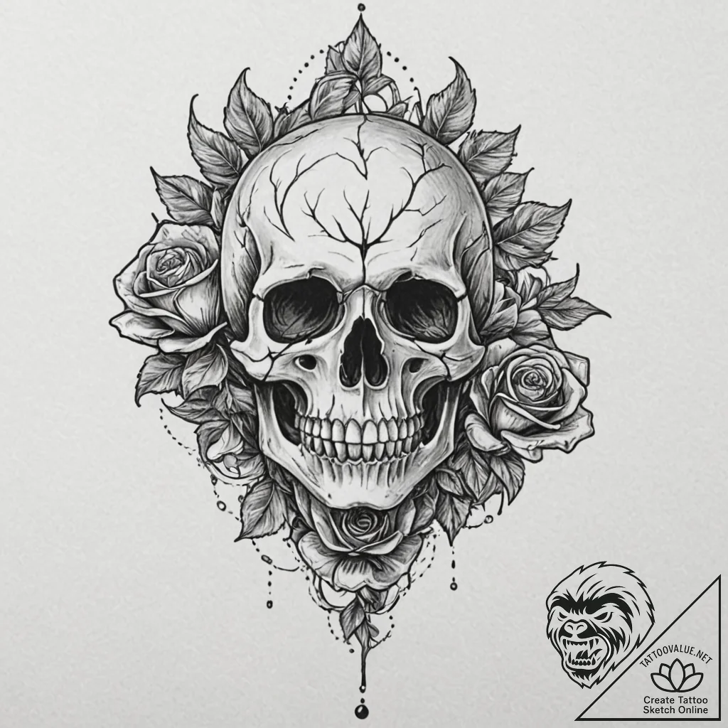 A graphic novel style portrait of a white wal... - tattoo sketch (№1751217597_0, 29.06.2025 17:19) — tattoovalue.net