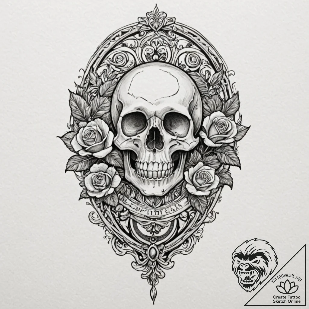 Faberge egg, concept art for tattoo, subtle d... - tattoo sketch (№1751217710_0, 29.06.2025 17:21) — tattoovalue.net