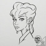 A neo-traditional tattoo of leela from futura… – tattoo sketch (№1751218130_0, 29.06.2025 17:28) — tattoovalue.net