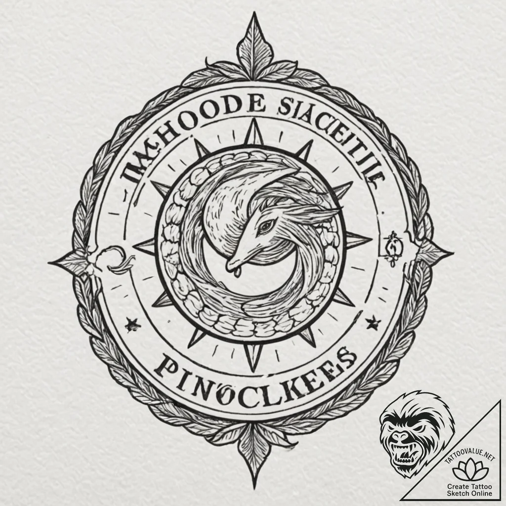 A linework tattoo of the moordale secondary s... - tattoo sketch (№1751218230_0, 29.06.2025 17:30) — tattoovalue.net