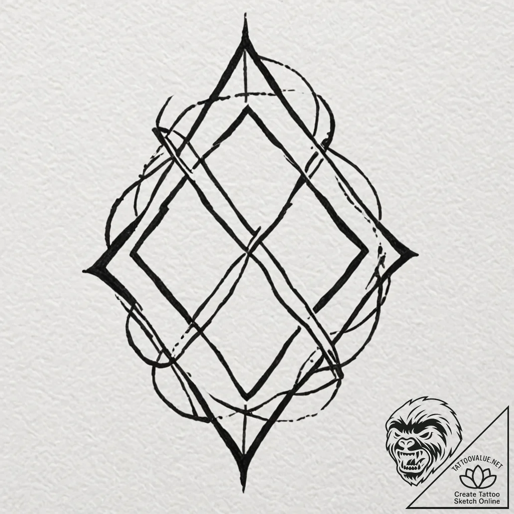 Strength (symbol), tattoo drawing outline, st... - tattoo sketch (№1751218344_0, 29.06.2025 17:32) — tattoovalue.net